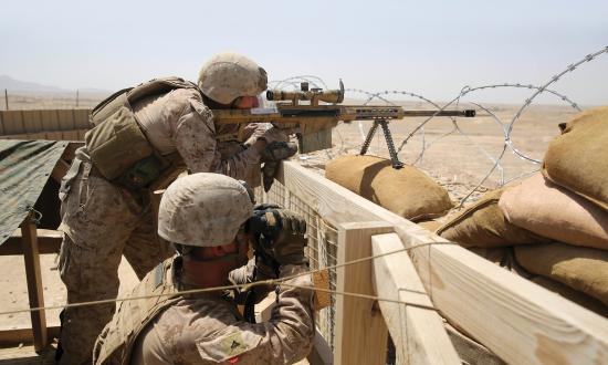 Marines man security positions during a mission in Helmand province, Afghanistan. Being a good leader means knowing when to hold the line and follow orders, and when to speak up about potential shortfalls.