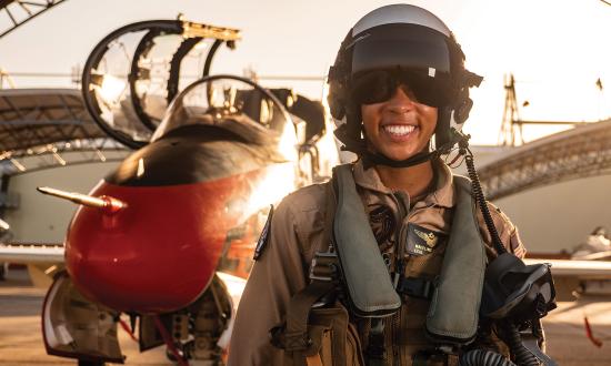 There are signs of racial and gender progress in the Navy. Lieutenant (junior grade) Madeline Swegle recently broke ground as the Navy’s first black female tactical jet aviator.