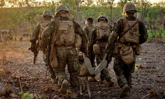 U.S. Marines and sailors perform casualty evacuation drills during exercise Koolendong to ensure service members can be quickly evacuated during crisis response and contingency operations in the Indo-Pacific region.