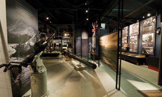 World War II gallery at the National Museum of the Royal New Zealand Navy