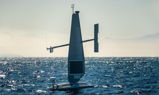 A Saildrone Explorer in the Gulf of Aqaba.