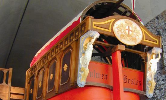 Genoese galley on display at the Galata Museo del Mare