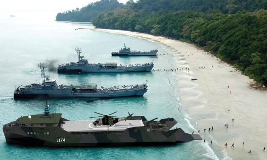 Artist Rendering - Amphibious warship