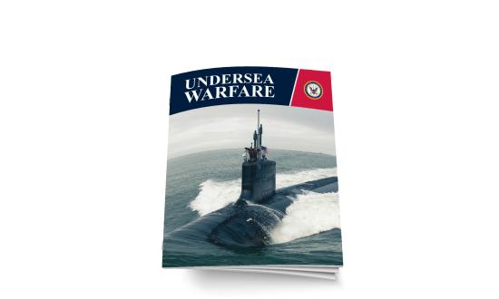 Mockup of an undersea warfare professional journal