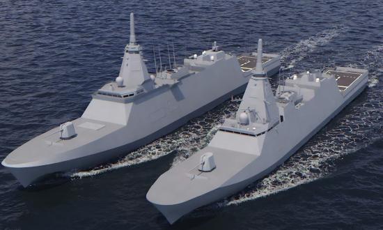 Australia is selecting a new frigate to replace its aging Anzac class. Should it acquire the upgraded Mogami (top, with VLS cells), it would have parts, repair and maintenance, and basing redundancy with Japan, which recently commissioned its tenth Mogami-class frigate.