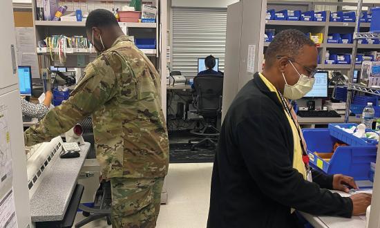A reduction in force for military medical personnel could decrease access to care for service members by creating heavier patient loads for providers and exacerbating backlogs at pharmacies.