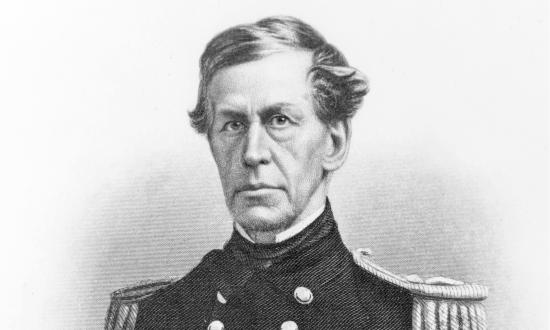  Captain Charles Wilkes, U.S.N., circa 1855-60. Engraved by A.H. Ritchie. 