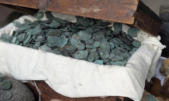 From the pages of Robert Louis Stevenson to present-day reality: a treasure chest brimming with pieces of eight.