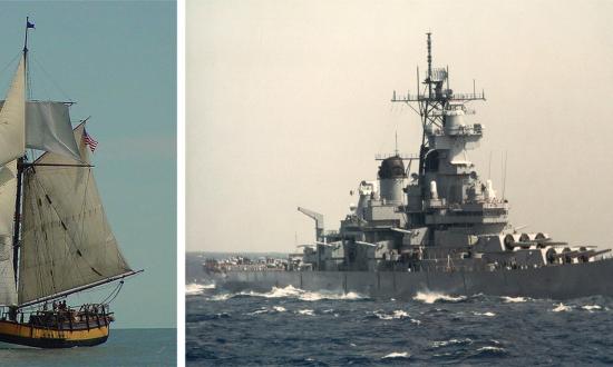 Ships representing the various chapters of American naval history, from the replica of the Continental Navy sloop-of-war Providence to the storied battleship USS New Jersey, will be on parade to add to the pageantry of the Navy–Marine Corps anniversary gala.