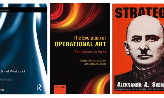 Cover shots of three operational art books