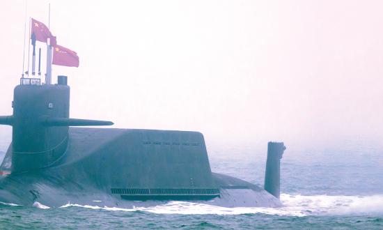 A large Jin-class ballistic-missile submarine