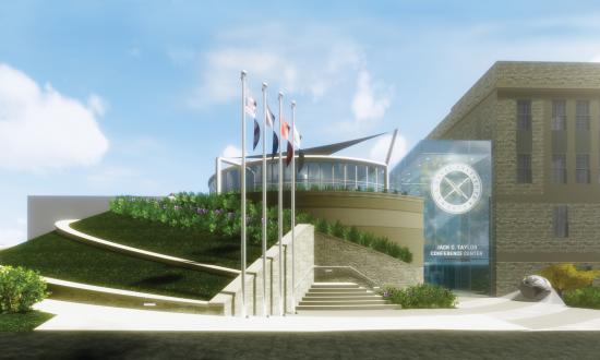Artist concept of the new Jack C. Taylor Conference Center