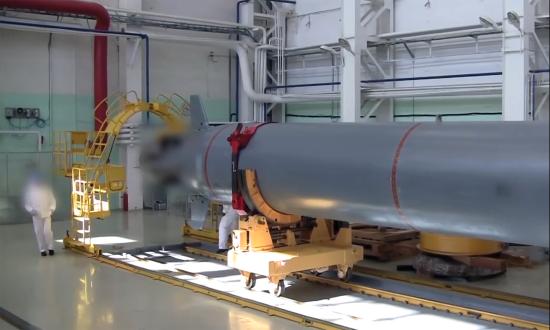 A screenshot of the Poseidon/Kanyon nuclear drone taken from a Russian television program