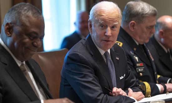 President Joe Biden and Secretary of Defense Lloyd J. Austin III