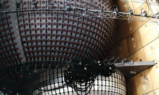 The bow sonar array for a Seawolf-class nuclear-powered attack submarine.