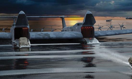Concept art showing the General Atomics–Aeronautical Systems Liberty Lifter