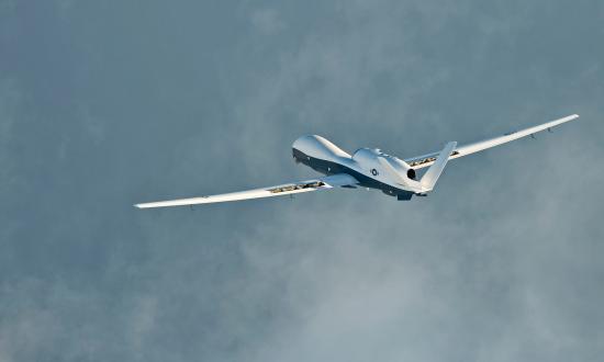 MQ-4C Triton unmanned aerial vehicle in flight