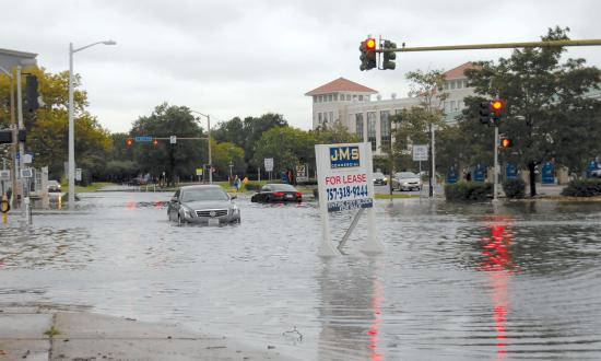 Hurricane flooding in Norfolk, Virginia