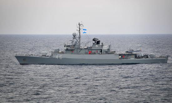 Argentine Navy frigate ARA Gomez Roca