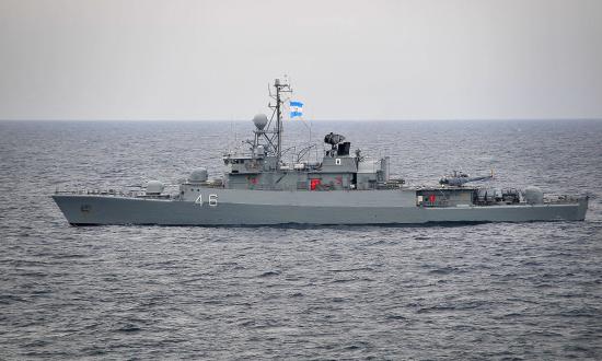 Argentine Navy frigate ARA Gomez Roca