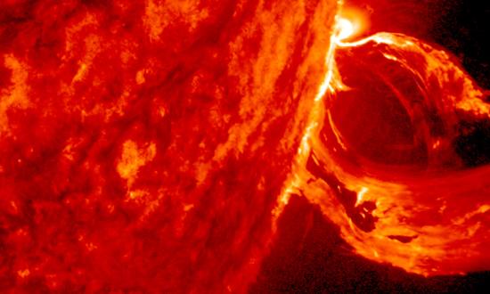 A coronal mass ejection from our sun in 2015
