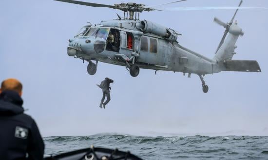 U.S. Navy explosive ordnance disposal (EOD) technicians and maritime EOD technicians from the Royal Netherlands Navy conduct floating mine response drills in the Baltic Sea in June. Instead of struggling to unilaterally produce the knowledge and capabilities necessary to address mine threats, the U.S. Navy should look to successful allied programs, such as the Franco-British Maritime Mine Countermeasures Program.