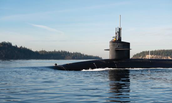 The Ohio-class ballistic-missile submarine USS Nevada (SSBN-733) transits the Hood Canal as she returns to her homeport of Naval Base Kitsap-Bangor, Washington. Officers do not have to wait until attending War College to reap the benefit of wargaming. Wargames can be devised and played in ship wardrooms.