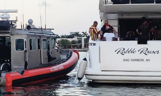 coast guard boat + charter boat