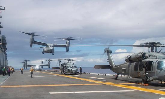 MV-22 Osprey from Marine Medium Tiltrotor Squadron (VMM) 