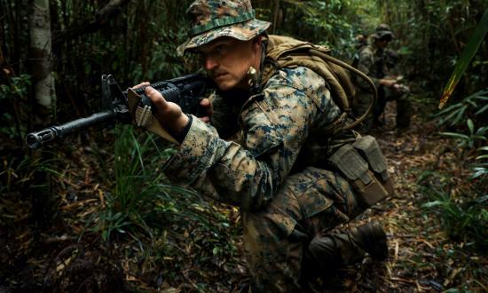 Marine Corps surveillance sensor operator