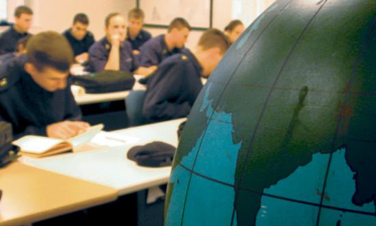 Cadets at the U.S. Coast Guard Academy.