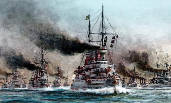Painting, Imperial German Ships