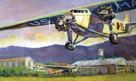 December 1927: A Marine Atlantic-Fokker TA-2 trimotor transport aircraft arrives at Managua, Nicaragua, to support the 5th Marine Brigade in the first sustained tactical airlift operation by any U.S. military service branch.