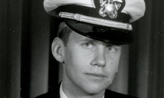 Portrait, covered, of Lieutenant (j.g.) F. Carl “Skip” Schumacher