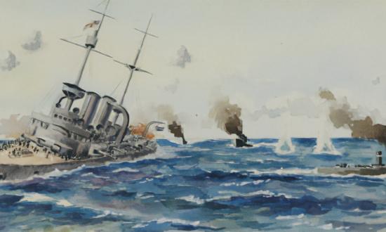 25 May 1915: U-21 strikes a blow against Allied naval gunfire support with the sinking of HMS Triumph. For the soldiers mired in ANZAC Cove, “it was like an old friend gone.”