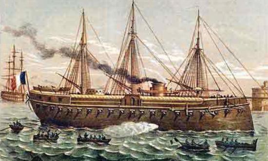 Launched on 24 November 1859, France’s La Gloire was the world’s first oceangoing ironclad battleship.