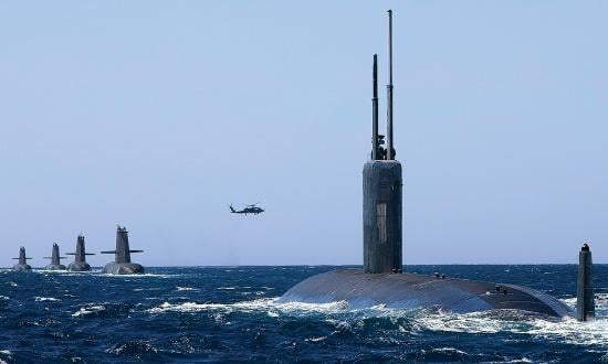 USS Santa Fe (SSN-763) joins the Royal Australian Navy submarines