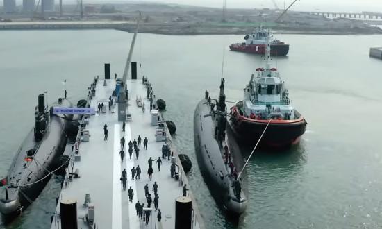 Two boats from the Bangladesh Navy at that country’s submarine naval base, BNS Pekua. Built with help from China, the base could host Chinese submarines for resupply and repair.