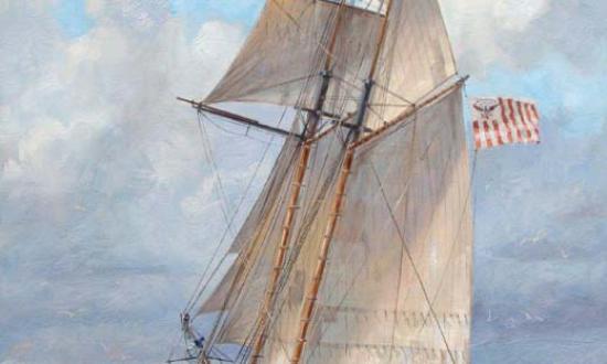 Painting by Patrick O’Brien; U.S. Coast Guard Collection