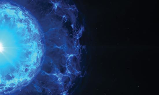 Beautiful Blue Plasma Ball Abstract Computer Stock Illustration