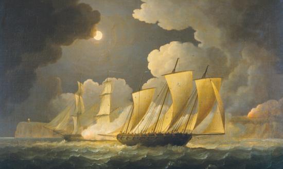 Painting by James E. Butterworth, The Mariners’ Museum, Newport News, Virginia