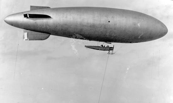 U.S. Navy B-class airship in flight