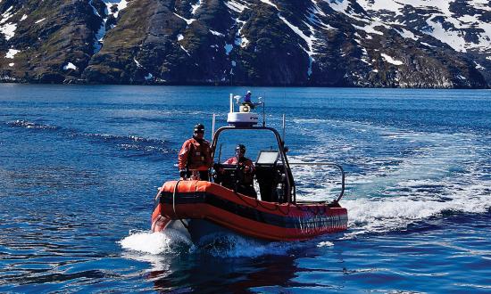 crew members from the USCGC Maple (WLB-207)