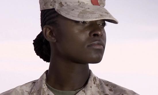 A woman Marine