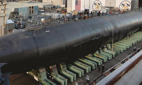 The Virginia-class submarine USS Massachusetts (SSN-798) completed construction at Newport News Shipbuilding in March 2024. 