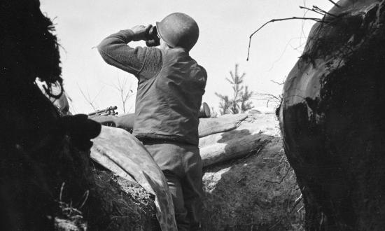 Soldier in the trench