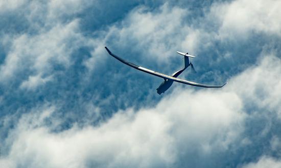  A Vanilla ultra endurance land-launched unmanned aerial vehicle (UAV) at Naval Base Ventura County, Point Mugu.