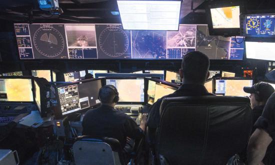 U.S. Navy / Combat information center on board the USS NormanDy (CG-60)