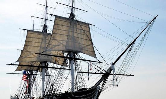 USS_Constitution underway in 2012