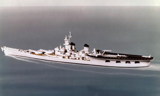 Concept model of the USS Missouri (BB-63)